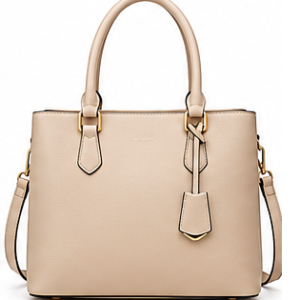 structured handbag beige